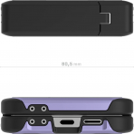 Ghostek Galaxy Z Flip 6 Darbeye Dayankl ATOMIC Klf-Purple