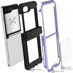 Ghostek Galaxy Z Flip 6 Darbeye Dayankl ATOMIC Klf-Purple