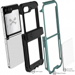 Ghostek Galaxy Z Flip 6 Darbeye Dayankl ATOMIC Klf-Green