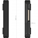 Ghostek ATOMIC Samsung Galaxy Z Fold 5 Darbeye Dayankl Klf-Black