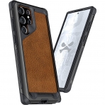 Ghostek ATOMIC Slim Serisi Galaxy S22 Klf (MIL-STD-810G)-Leather Graphite