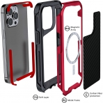 Ghostek Atomic Slim Serisi iPhone 13 Mini Klf (MIL-STD-810G)-Carbon Fiber