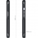Ghostek Atomic Slim Serisi iPhone 13 Klf (MIL-STD-810G)-Black