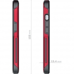 Ghostek Atomic Slim Serisi iPhone 13 Klf (MIL-STD-810G)-Red