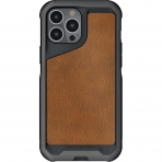 Ghostek Atomic Slim Serisi iPhone 13 Pro Klf (MIL-STD-810G)-Leather Graphite