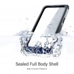 Ghostek iPhone 12 Nautical Serisi Su Geirmez Klf (MIL-STD-810G)-Frosted Clear