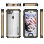 Ghostek Apple iPhone 5/5S/SE Atomic 3 Serisi Su Geirmez Klf-Gold