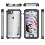 Ghostek Apple iPhone 5/5S/SE Atomic 3 Serisi Su Geirmez Klf-Silver
