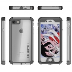 Ghostek Apple iPhone 7 Atomic 3 Serisi Su Geirmez Klf-Silver