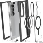 Ghostek Samsung Galaxy Z Fold 7 Covert Klf-Smoke Matte