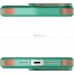 Ghostek Covert Serisi Apple iPhone 15 Pro Max Klf (MIL-STD-810G)-Teal