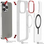 Ghostek Covert Serisi Apple iPhone 15 Klf (MIL-STD-810G)-Clear
