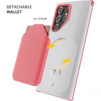 Ghostek EXEC Serisi Galaxy S22 Plus Manyetik Czdan Klf (MIL-STD-810G)-Pink