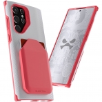 Ghostek EXEC Serisi Galaxy S22 Plus Manyetik Czdan Klf (MIL-STD-810G)-Pink