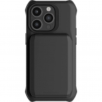 Ghostek EXEC Serisi iPhone 14 Pro Max Manyetik Czdan Klf (MIL-STD-810G)-Black
