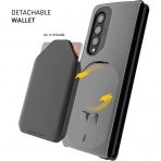 Ghostek EXEC Serisi Galaxy Z Fold 3 Manyetik Czdan Klf (MIL-STD-810G)-Grey