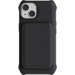 Ghostek EXEC Serisi iPhone 15 Manyetik Czdan Klf (MIL-STD-810G)-Black