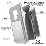Ghostek Galaxy S9 Plus Exec Kartlkl Klf (MIL-STD-810G)-Silver