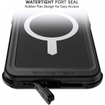 Ghostek Nautical Serisi iPhone 13 Mini Su Geirmez Klf (MIL-STD-810G)-Black