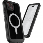 Ghostek Nautical Apple Serisi iPhone 15 Su Geirmez Klf (MIL-STD-810G)-Black