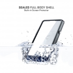 Ghostek Nautical Serisi nce iPhone 13 Mini Su Geirmez Klf (MIL-STD-810G)-Black