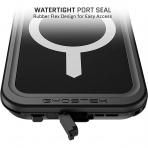 Ghostek Nautical Serisi nce iPhone 14 Su Geirmez Klf (MIL-STD-810G)-Black