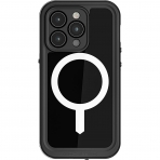 Ghostek Nautical Serisi nce iPhone 14 Pro Max Su Geirmez Klf (MIL-STD-810G)-Black