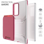 Ghostek Galaxy Note 20 Ultra Exec Manyetik Czdan Klf (MIL-STD-810G)-Pink