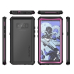 Ghostek Samsung Galaxy Note 8 Nautical Serisi Su Geirmez Klf (MIL-STD-810G)-Pink