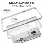 Ghostek Samsung Galaxy S9 Cloak Bumper Klf (MIL-STD-810G)-Silver
