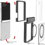 Ghostek Samsung Galaxy Z Flip 7 Covert Klf-Smoke
