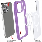 Ghostek iPhone 14 Covert Serisi Klf (MIL-STD-810G)-Purple