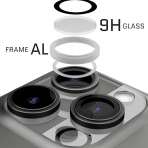 Ghostek iPhone 16 Pro Max Kamera Lens Koruyucu (2 Adet)