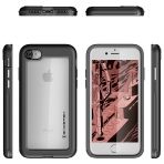 Ghostek iPhone 8 Atomic Slim Armor Klf (MIL-STD-810G)-Black