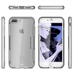 Ghostek iPhone 8 Plus Cloak 3 Seri Klf (MIL-STD-810G)-Silver