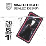 Ghostek iPhone 8 Plus Nautical Su Geirmez Klf (MIL-STD-810G)-Pink