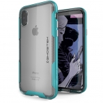 Ghostek iPhone X Cloak 3 Seri effaf Klf (MIL-STD-810G)-Teal