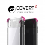 Ghostek iPhone X Covert 2 Seri Kablosuz arj Destekli Klf (MIL-STD-810G)-Pink