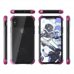 Ghostek iPhone X Covert 2 Seri Kablosuz arj Destekli Klf (MIL-STD-810G)-Pink