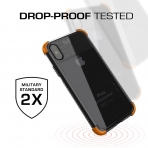 Ghostek iPhone XS / X Covert 2 Seri Kablosuz arj Destekli Klf (MIL-STD-810G)-Orange