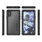 Ghostek iPhone X Nautical Seri Su Geirmez Klf (MIL-STD-810G)-Black