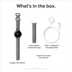 Google Pixel Watch Fitbit Akll Saat-Chalk