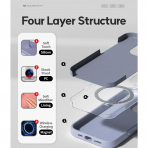 Goospery Apple iPhone 16 Pro Liquid Klf-Lavender Gray