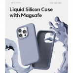 Goospery Apple iPhone 16 Pro Liquid Klf-Lavender Gray