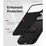 Goospery Apple iPhone 17 Pro Magnetic Door K�l�f -Black