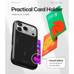 Goospery Apple iPhone 17 Pro Magnetic Door K�l�f -Black