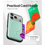 Goospery Apple iPhone 17 Pro Magnetic Door K�l�f -Teal