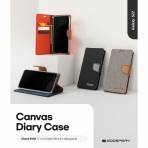 Goospery Canvas Serisi Czdan Samsung Galaxy S23 Klf-Orange