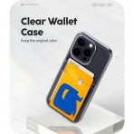 Goospery Clear Serisi Apple iPhone 15 Pro Czdan Klf