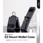 Goospery EZ Mount Serisi Galaxy Z Flip 4 Czdan Klf-Black